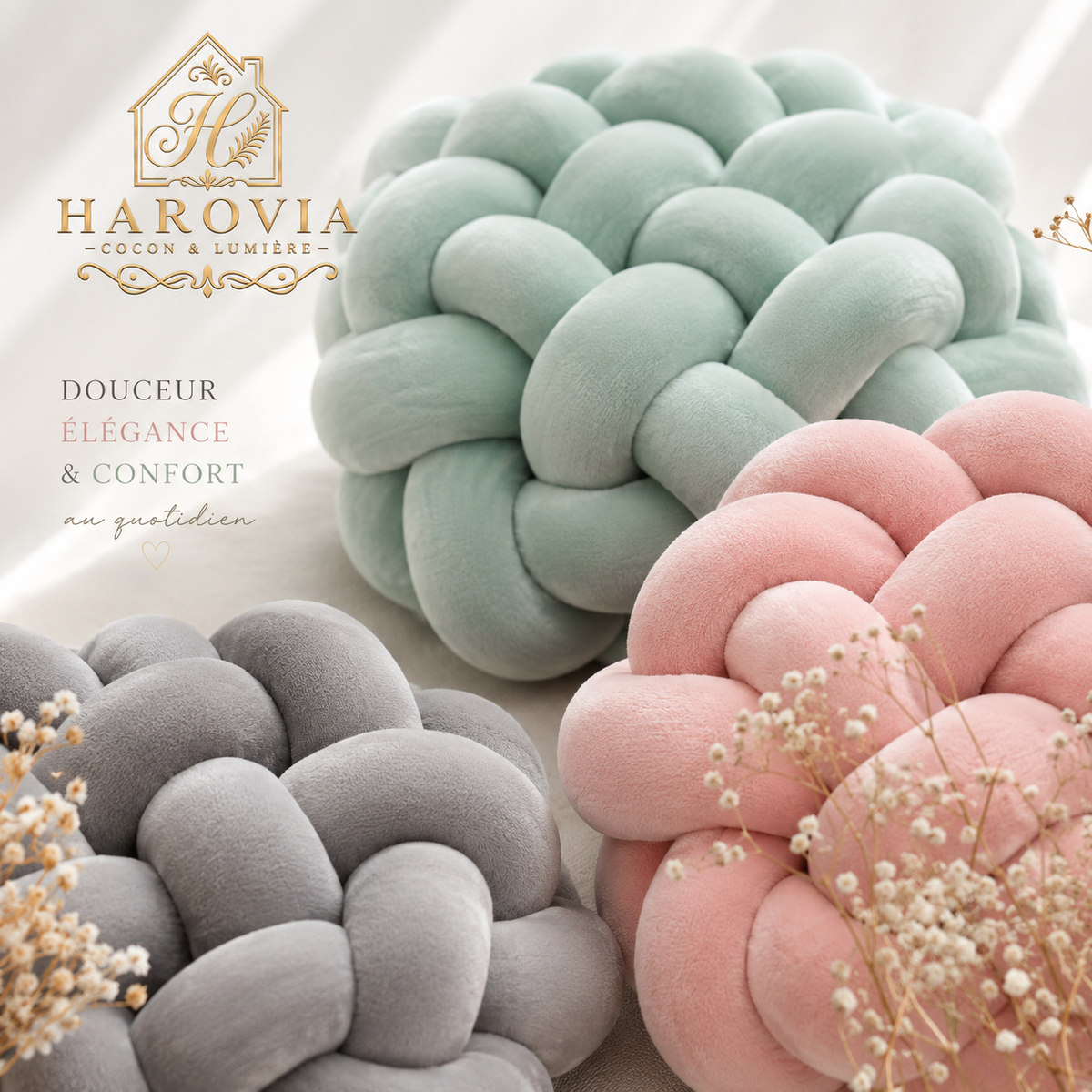 Coussin Tressé Moelleux