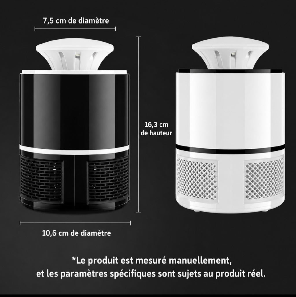 Lot de 2 lampes anti-moustiques USB UV - Silencieuses et sans produits chimiques