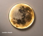 Applique Murale Lune LED – Une œuvre lumineuse pour votre intérieur
