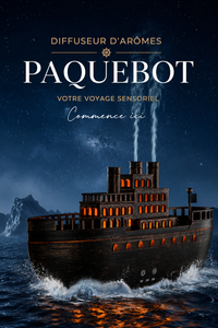 Diffuseur d'Arômes Paquebot Vintage - Brume & Lumière d'Ambiance