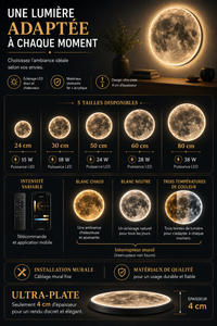 Applique Murale Lune LED