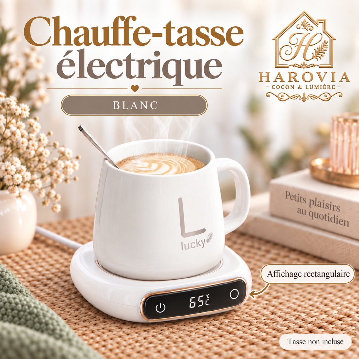 Chauffe-tasse électrique à température réglable