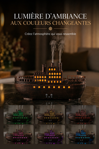 Diffuseur d'Arômes Paquebot Vintage - Brume & Lumière d'Ambiance