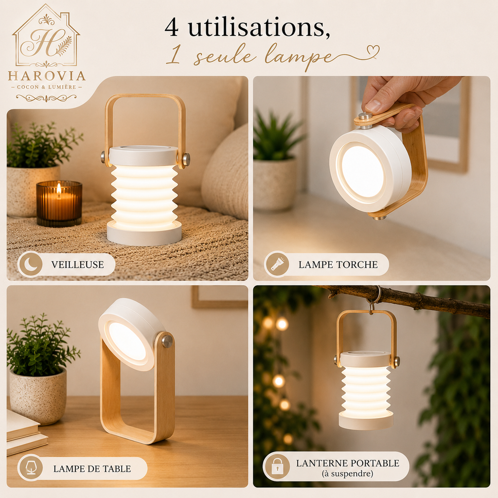 Lanterne LED portable multifonction