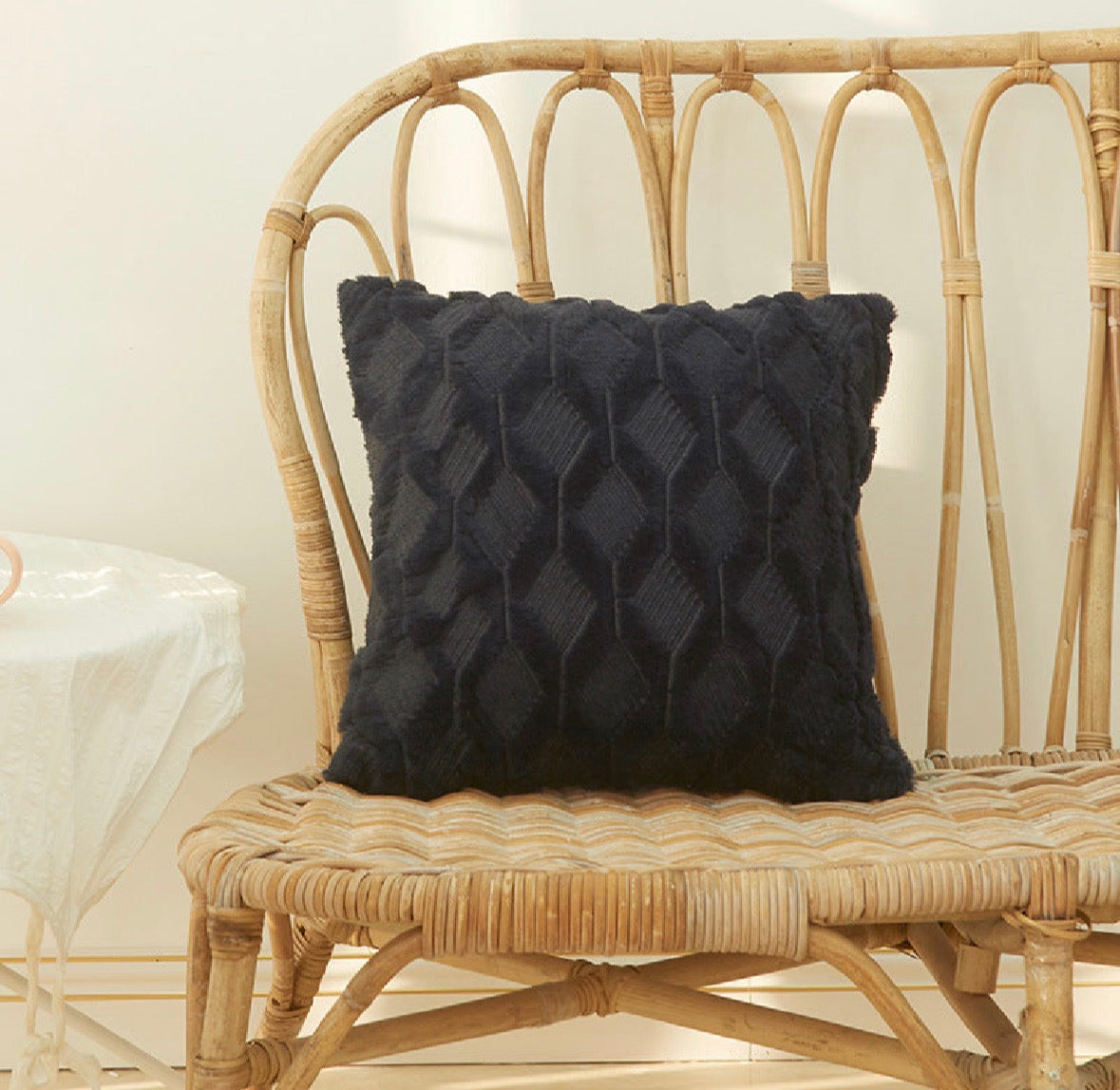 Housse de coussin texturée - Douceur & Élégance