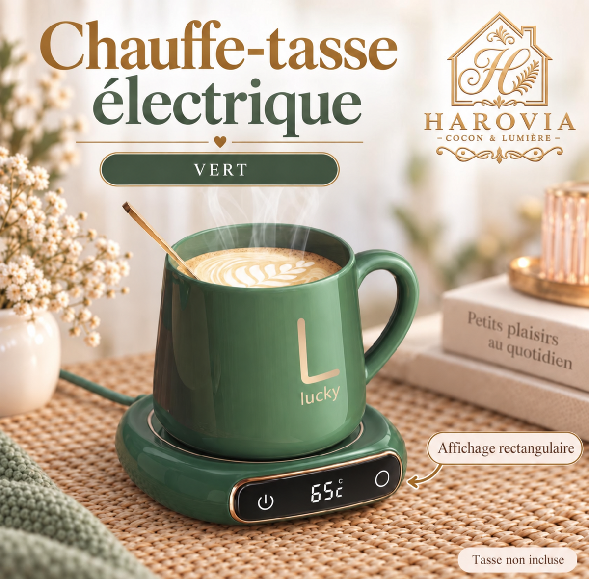Chauffe-tasse électrique à température réglable