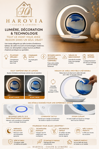 Lampe d'Ambiance Sable Mouvant & Charge sans fil 15 W