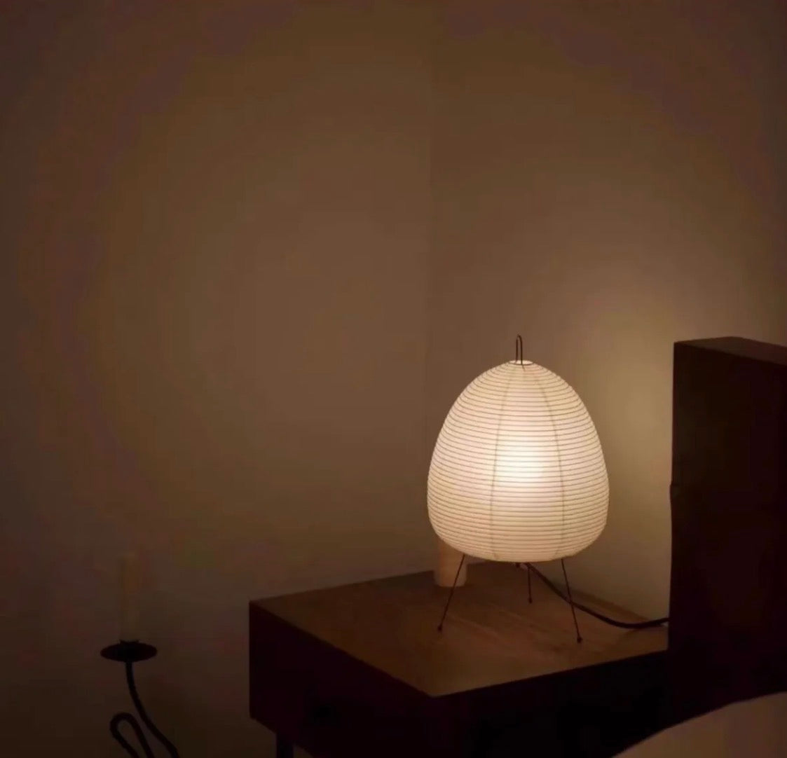 Lampe de table en papier de riz - Ambiance zen et chaleureuse