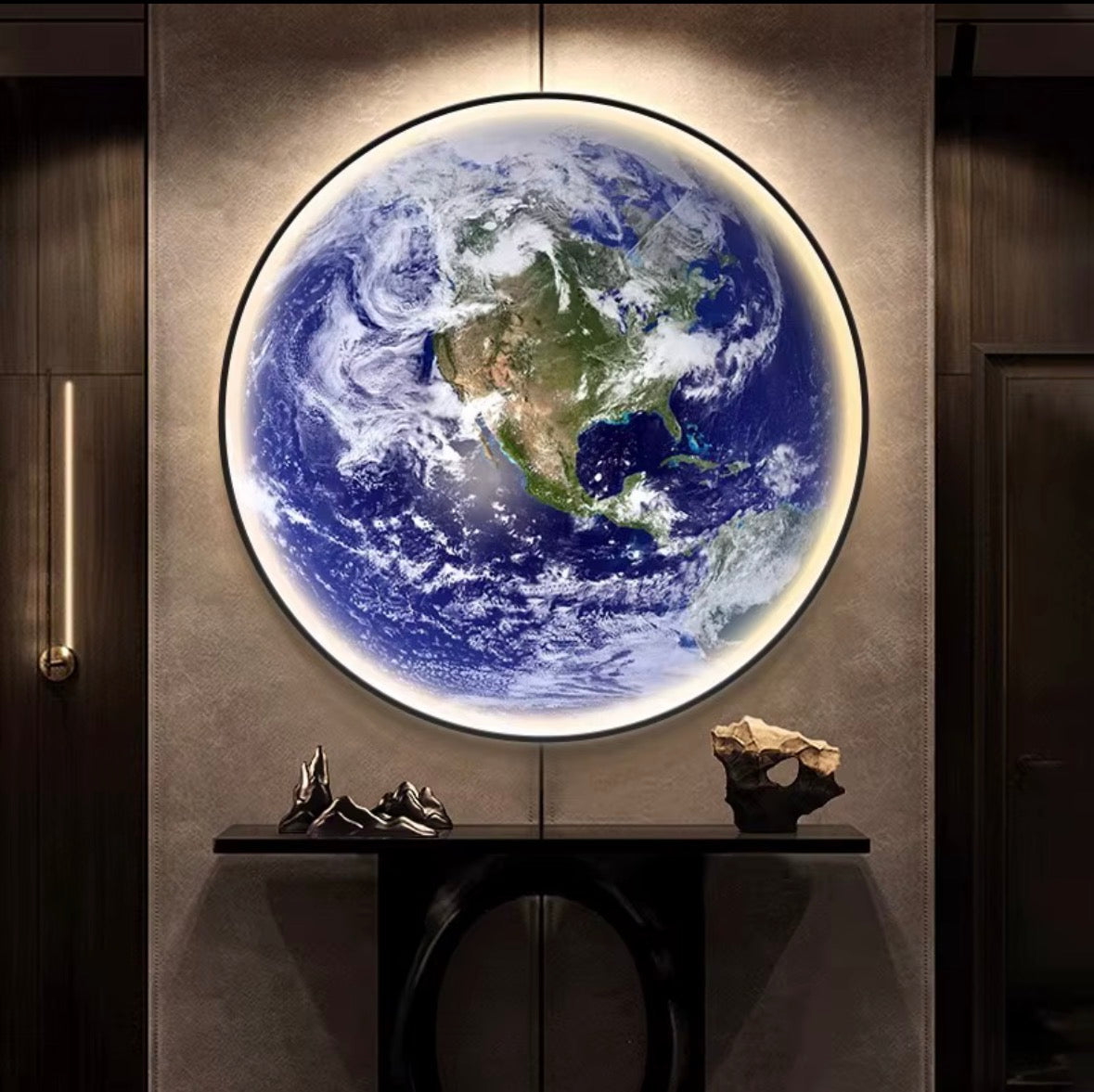Applique Murale Terre LED – Éclairage d’Ambiance avec Télécommande