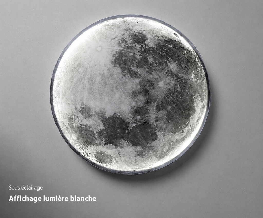 Applique Murale Lune LED – Une œuvre lumineuse pour votre intérieur
