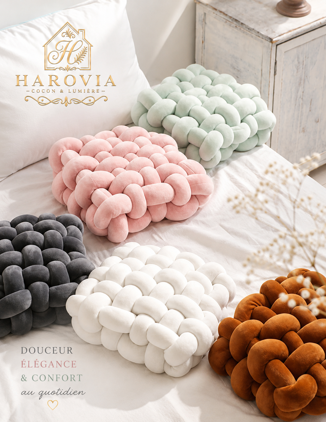 Coussin Tressé Moelleux