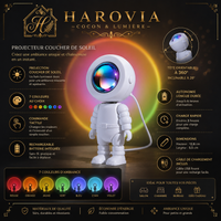 Lampe Astronaute - Projecteur Coucher de Soleil
