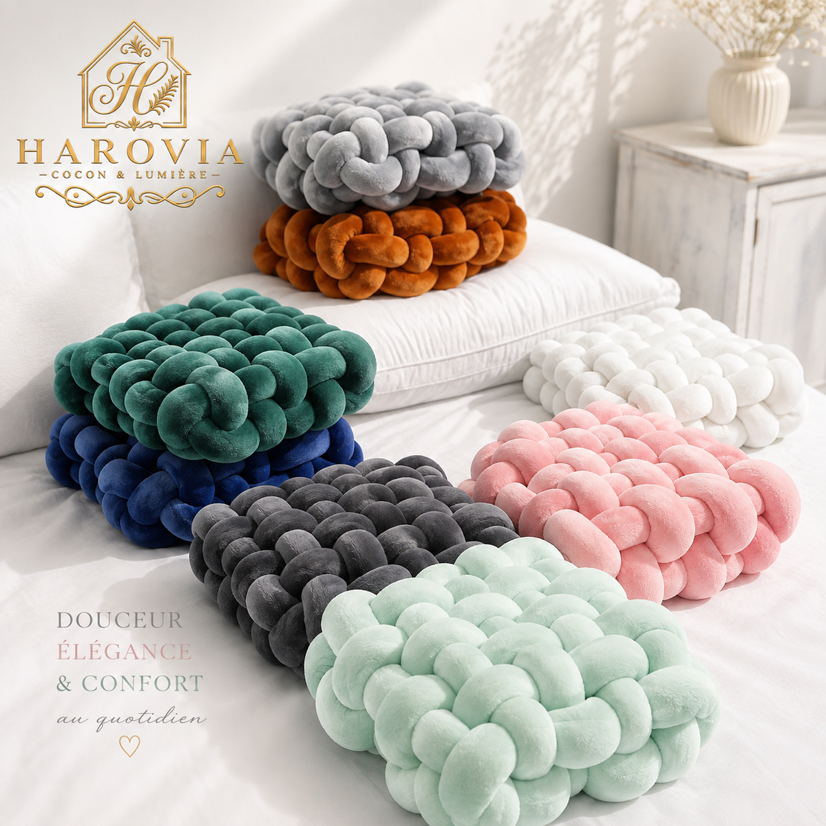 Coussin Tressé Moelleux
