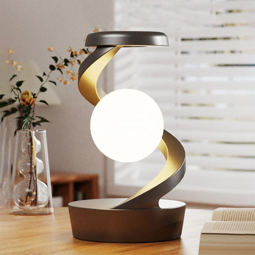 Lampe Lune en Suspension – Éclairage & Charge Sans Fil