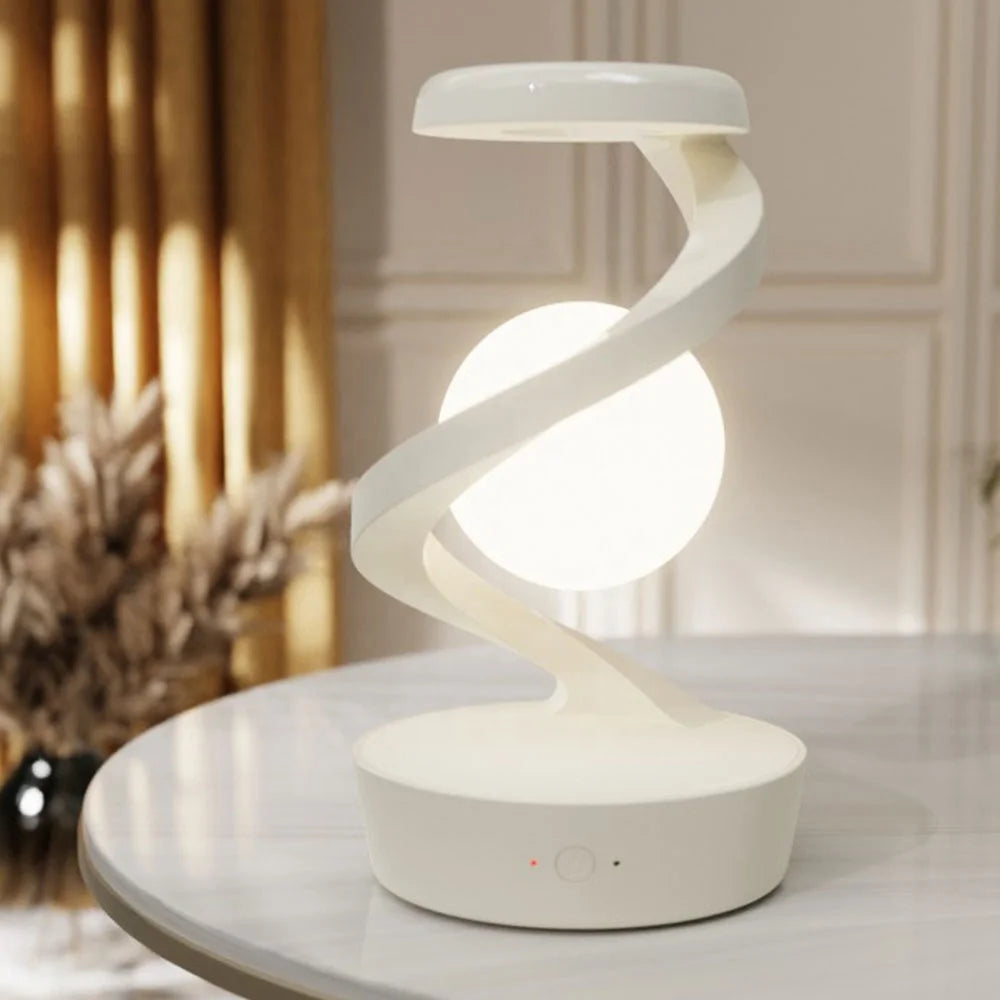 Lampe Lune en Suspension – Éclairage & Charge Sans Fil