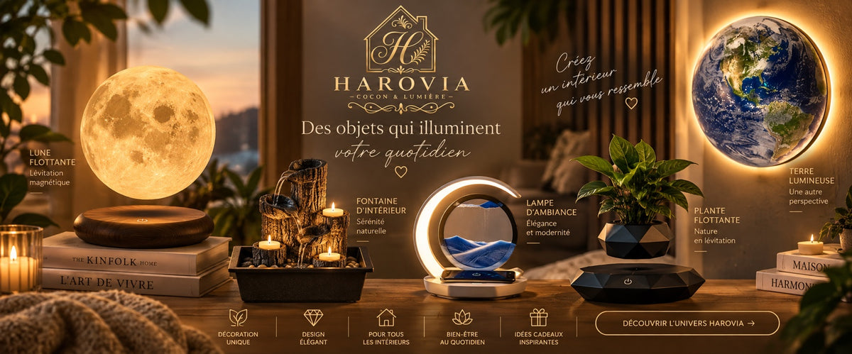 Harovia – Cocon & Lumière, des objets qui illuminent votre quotidien
