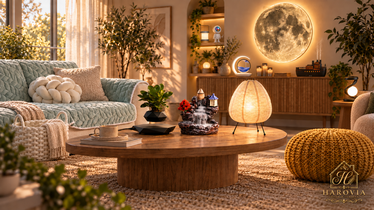 Ambiance cocooning Harovia avec sélection de produits